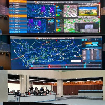 建设区域数字化高地!艾比森大屏点亮包头智慧城市运营指挥中心